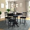 International Concepts 36 in. Round Counter Height Extension Dining Table w/12 in. Leaf and 4 Emily Counter Height Stools K46-36RXT-S6172-4 - alternate 1